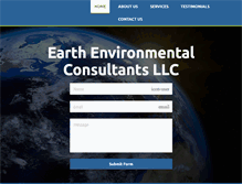 Tablet Screenshot of earthenviro.com